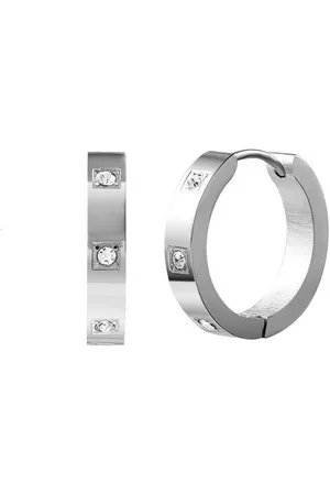 Karma Paar Creolen Kristalle Gold od. Silber Damenohrringe Kreolen Ohrschmuck (Ohrschmuck, Creolenset Creolenpaar Ohrringe), Edelstahl Damenschmuck Geschenk für Sie - Verkäufer: Sanixa