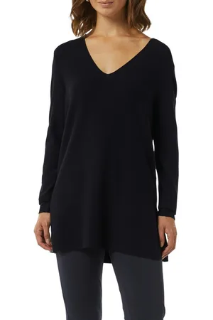 Comma, Strickpullover mit Seitenschlitzen
