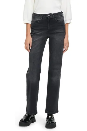 Cartoon Stretch-Jeans Stretch-Jeans mit Strass