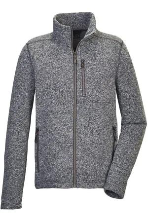 G.I.G.A. DX by killtec Fleecejacke GW 55 MN KNTFLC JCKT Zeitlose Strickfleecejacke, recyceltes Material, sichere Zipper.