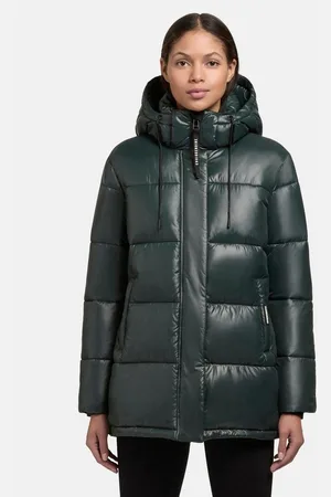 Khujo Steppjacke Word3 Satin-YM Glänzender Damen Kurzmantel