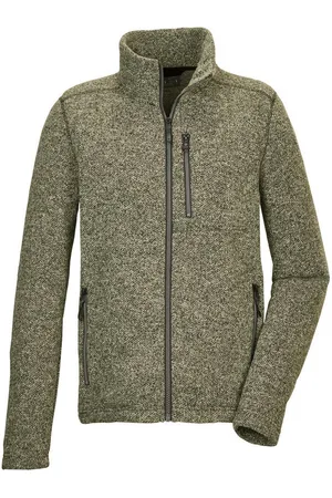 G.I.G.A. DX by killtec Fleecejacke GW 55 MN KNTFLC JCKT Zeitlose Strickfleecejacke, recyceltes Material, sichere Zipper.