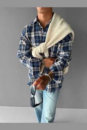 Abluka Langarmhemd Vintage Oversized Karoshirt – Must-Have für Trendsetter - Verkäufer: