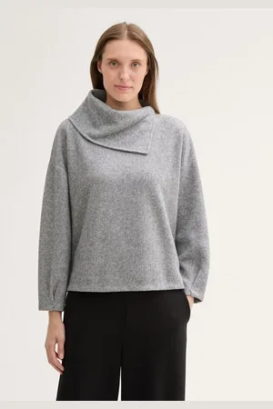 TOM TAILOR Sweatshirt Sweatshirt mit asymmetrischem Kragen - Verkäufer: