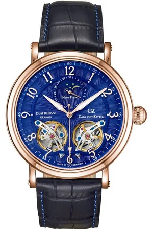 CARL VON ZEYTEN Automatikuhr CVZ0054RBLS Murg Mondphase Automatik Herrenuhr 46mm 5A CVZ0054RBLS Murg Mondphase Automatik Herrenuhr 46mm 5ATM - Verkäufer: Timeshop24
