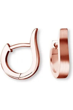 Amoonic Klappcreolen Klassische Creolen Silber 925 Ohrringe Klappcreolen Geschenk Damen (inkl. Schmucketui), Creolen in Silber, Gold oder Rosegold vergoldet Geschenk Freundin - Verkäufer: