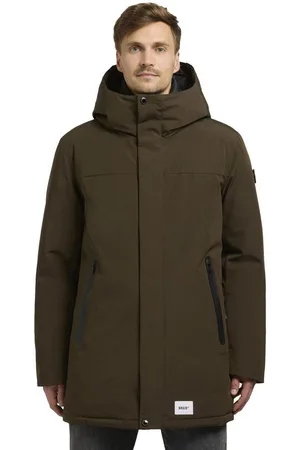 Khujo Kurzmantel Kann-YM Kurzer Herren Wintermantel mit Kapuze