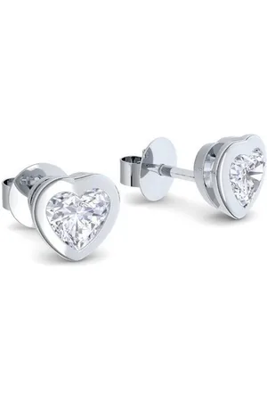 Amoonic Paar Ohrstecker Herz Ohrstecker Silber 925 Damen Herz Ohrringe mit Zirkonia Geschenk (inkl. Schmucketui), Ohrstecker in Silber, Gold oder Rosegold vergoldet Geschenk Freundin - Verkäufer: