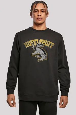F4NT4STIC Sweatshirt Harry Potter Hufflepuff Sport Emblem Print