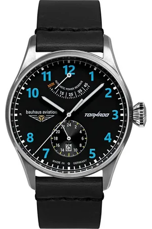 Bauhaus Automatikuhr Tornado 2790-3, Armbanduhr, Herrenuhr, Made in Germany, Mechanische Uhr, Lederarmband