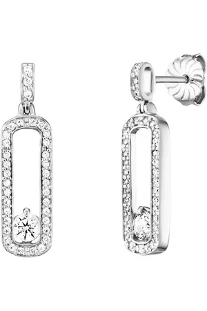 JULIE JULSEN Paar Ohrstecker 925 Silber rhodiniert Zirkonia