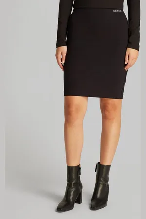 Calvin Klein Bleistiftrock MILANO LOGO ELASTIC SKIRT mit Logodruck