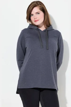 Ulla Popken Sweatshirt Sweatshirt Schriftdruck Classic Kapuze Langarm - Verkäufer: Popken Fashion Group