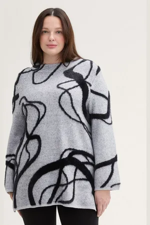 TOM TAILOR Strickpullover Plus Size - Gemusterter Strickpullover - Verkäufer: TOM TAILOR