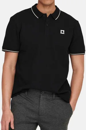 Only & Sons Poloshirt Onsefletcher (1-tlg) Poloshirt - Baumwolle - Atmungsaktiv - Hochwertiger Piqué-Stoff - Verkäufer: simply4you