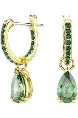Swarovski Paar Creolen Stilla Pear Drop, 5636716, 5723564, 5723566, mit ® Kristall - Einhänger abnehmbar