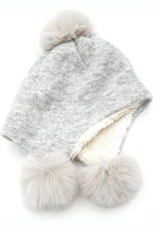 maximo Strickmütze mit FarkeFur-Pompons
