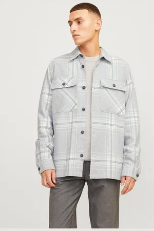 JACK & JONES Langarmhemd JPRRAYMOND MELANGE CHECK LS OVERSHIRT SN