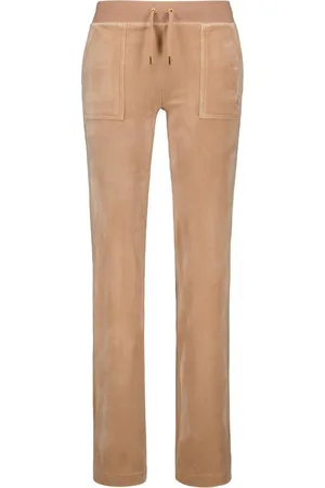 Juicy Couture Sweathose DEL RAY TRACKPANT GOLD HARDWARE Damen Trainingshose Damen, Sweathose, Velour, Jogginghose mit Glitzer, Sale