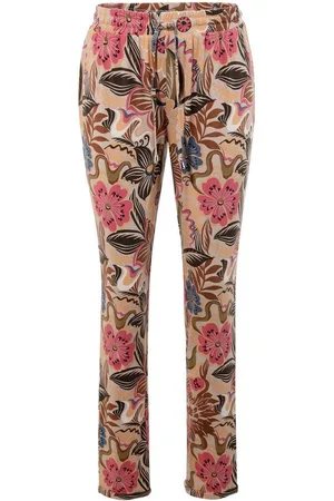 Aniston Schlupfhose mit großflächigen Blüten und Blättern bedruckt - NEUE KOLLEKTION
