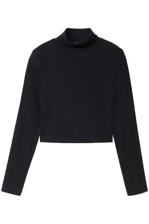 TOM TAILOR Langarmshirt Cropped Langarmshirt mit Rollkragen - Verkäufer:
