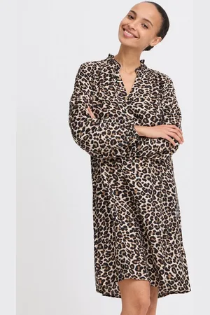 B YOUNG Minikleid BYHINVA stylisches Kleid mit Animal-Print - Verkäufer: meinemarkenmode