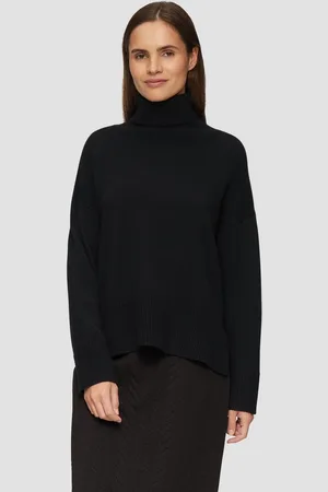 QS by s.Oliver Strickpullover Lockerer Rollkragenpullover aus Kaschmirmix Seitenschlitz - Verkäufer:
