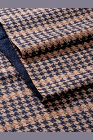 Carlo Monti Strickschal, mit elegantem Hahnentritt