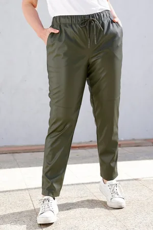 Miamoda Schlupfhose 7/8-Lederoptik-Hose Elastikbund - Verkäufer: Popken Fashion Group