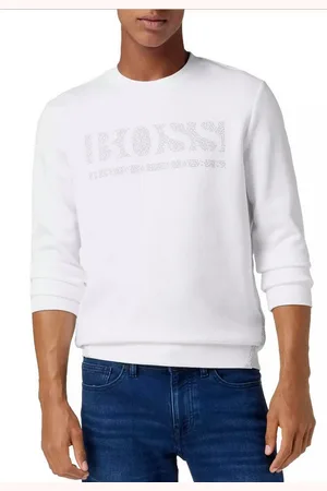 HUGO BOSS Sweatshirt Salbo Iconic Pixel-Print auf der Brust, pixelierte Seitenstreifen - Verkäufer: eldigo