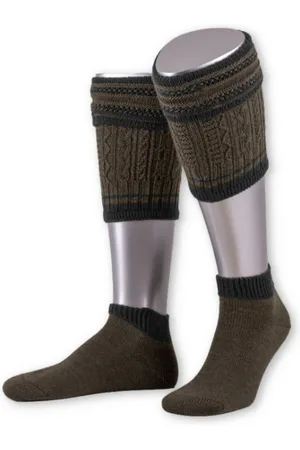 LUSANA Trachtensocken Flachstrick-Loferl - L2451 - jägeroliv/anthrazit, mittelgrau/tanne - Verkäufer: Alpenwahnsinn Tracht & Lifestyle