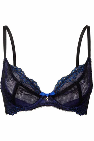 Gossard Dekolleté-BH Lace Natural Push-Up BH Black/ Electric (Balcony BH, 1-tlg., Spitze/Netz) besonders tief Ausgeschnitten zaubert ein umwerfendes Deokolletee - Verkäufer: maria-dee