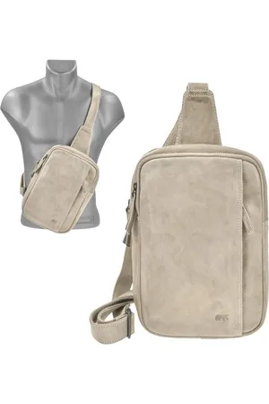 Bear Design Umhängetasche "Stefan" Crossbody Bag Leder 20x29cm Crossover, sportlich, knautschig weiches Leder, 2 Fächer - Verkäufer: Ordnung und mehr