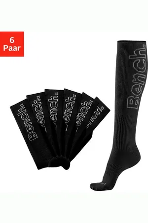 Bench Kniestrümpfe (Packung, 6-Paar) mit antibakterieller Feuchtigkeitsregulierung