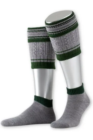 LUSANA Trachtensocken Flachstrick-Loferl - L2451 - jägeroliv/anthrazit, mittelgrau/tanne - Verkäufer: Alpenwahnsinn Tracht & Lifestyle