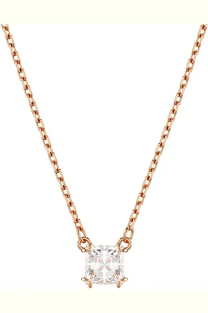 Swarovski Kette mit Anhänger Stilla Square Attract, 5701903, 5701904, mit ® Zirkonia (synth)