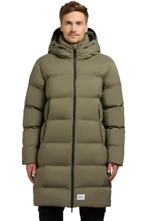 Khujo Steppmantel Caius2-YM Stylischer Herren Wintermantel mit Kapuze