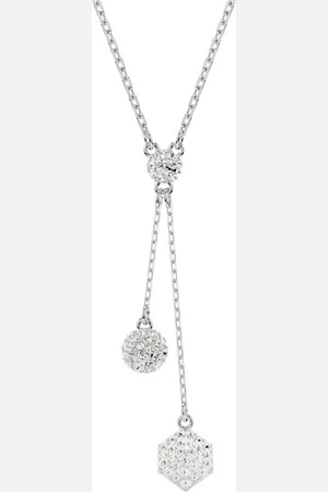 Swarovski Y-Kette Schmuck Geschenk Dextera Y-Anhänger Kugel und Würfel, 5693207, mit ® Kristall