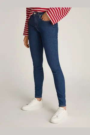 Tommy Hilfiger Skinny-fit-Jeans COMO Skinny Regular Waist mit Logo-Badge, in Knöchellänge
