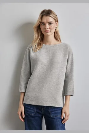 Street one 3/4-Arm-Shirt mit feiner Struktur