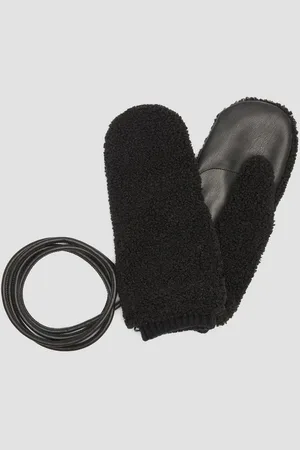 QS by s.Oliver Strickhandschuhe Fäustlinge aus Teddyplüsch - Verkäufer:
