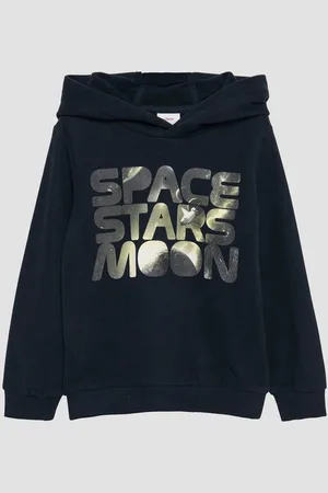 QS by s.Oliver Sweatshirt Wärmender Hoodie mit Frontprint - Verkäufer: