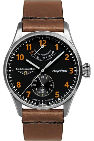 Bauhaus Automatikuhr Tornado 2790-5, Armbanduhr, Herrenuhr, Made in Germany, Mechanische Uhr, Lederarmband