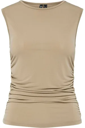 Only & Sons Shirttop - Top PCMADISON - Ärmellos, Raffung, Stretch-Material - Verkäufer: Schneider Fashion Store