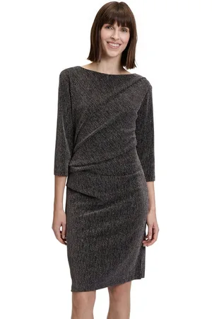 Betty & Co Jerseykleid Betty & Co Jerseykleid mit 3/4 Arm Falten