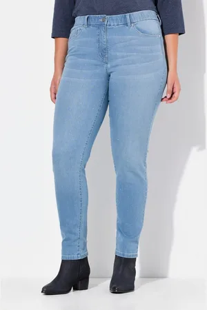 Ulla Popken Regular-fit-Jeans Jeans Sarah Ziersteine schmales Bein - Verkäufer: Popken Fashion Group