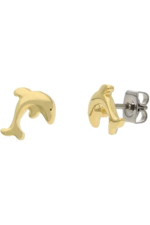 Boccia Paar Ohrstecker Kinderohrstecker Delfin 05075-02 Titan vergoldet (kein Set, 2-tlg., inkl. edelm Schmucketui) - Verkäufer: Juwelier-Bacak
