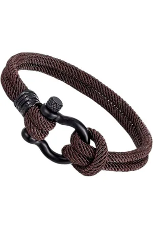 Karma Armband Damen Textil Schwarz od. Damenarmband Textilarmband (Textil & Metall), modern Damenschmuck Geschenk für Sie - Verkäufer: Sanixa