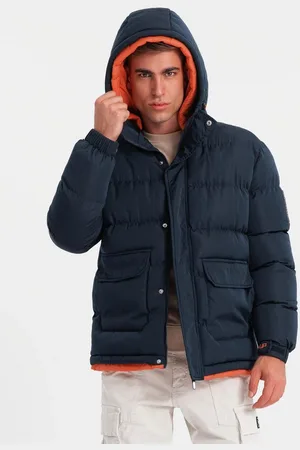 Ombre Clothing Winterjacke Sportliche, warme Herrenjacke mit doppelter Kapuze - Verkäufer: