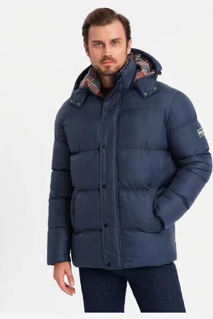 Ombre Clothing Winterjacke Pufferjacke mit Karofutter - Verkäufer: